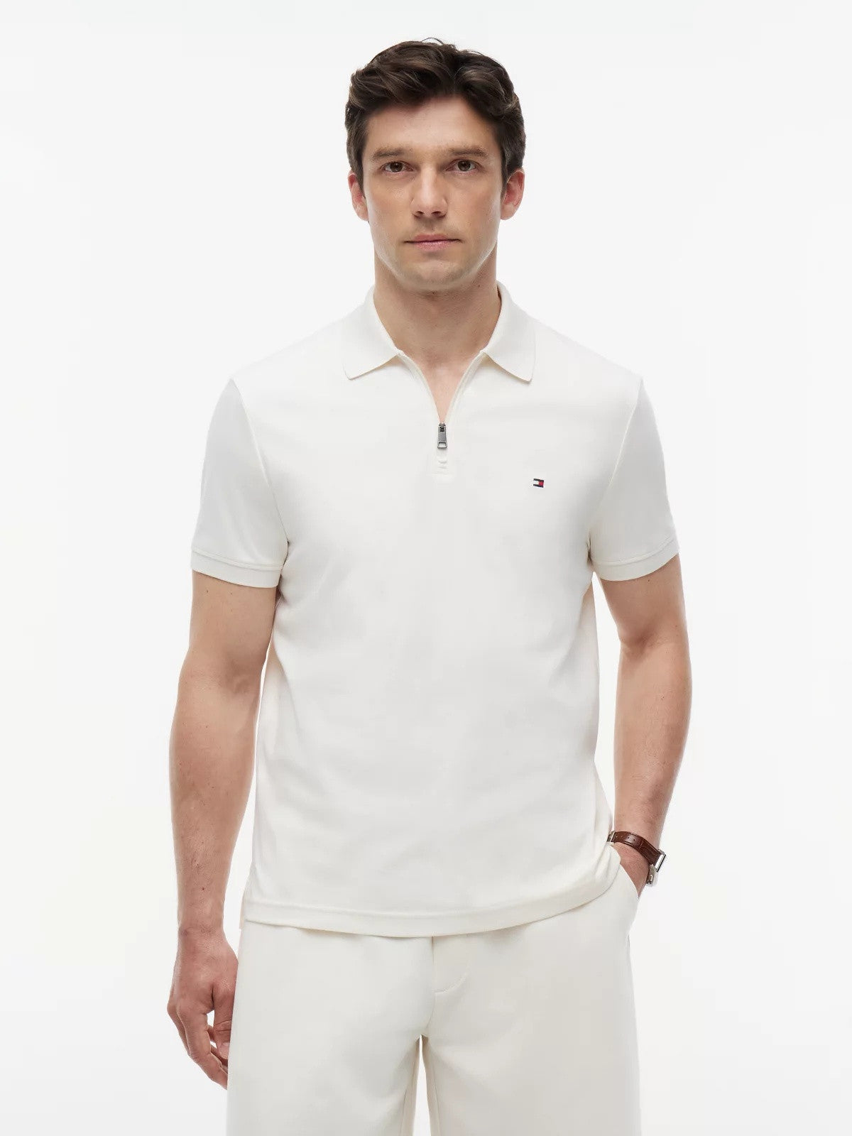 Liquid Touch Interlock Zip Polo – Signature Sportswear-IVORY 1778161081_7976_019172_IVORY_alternate
