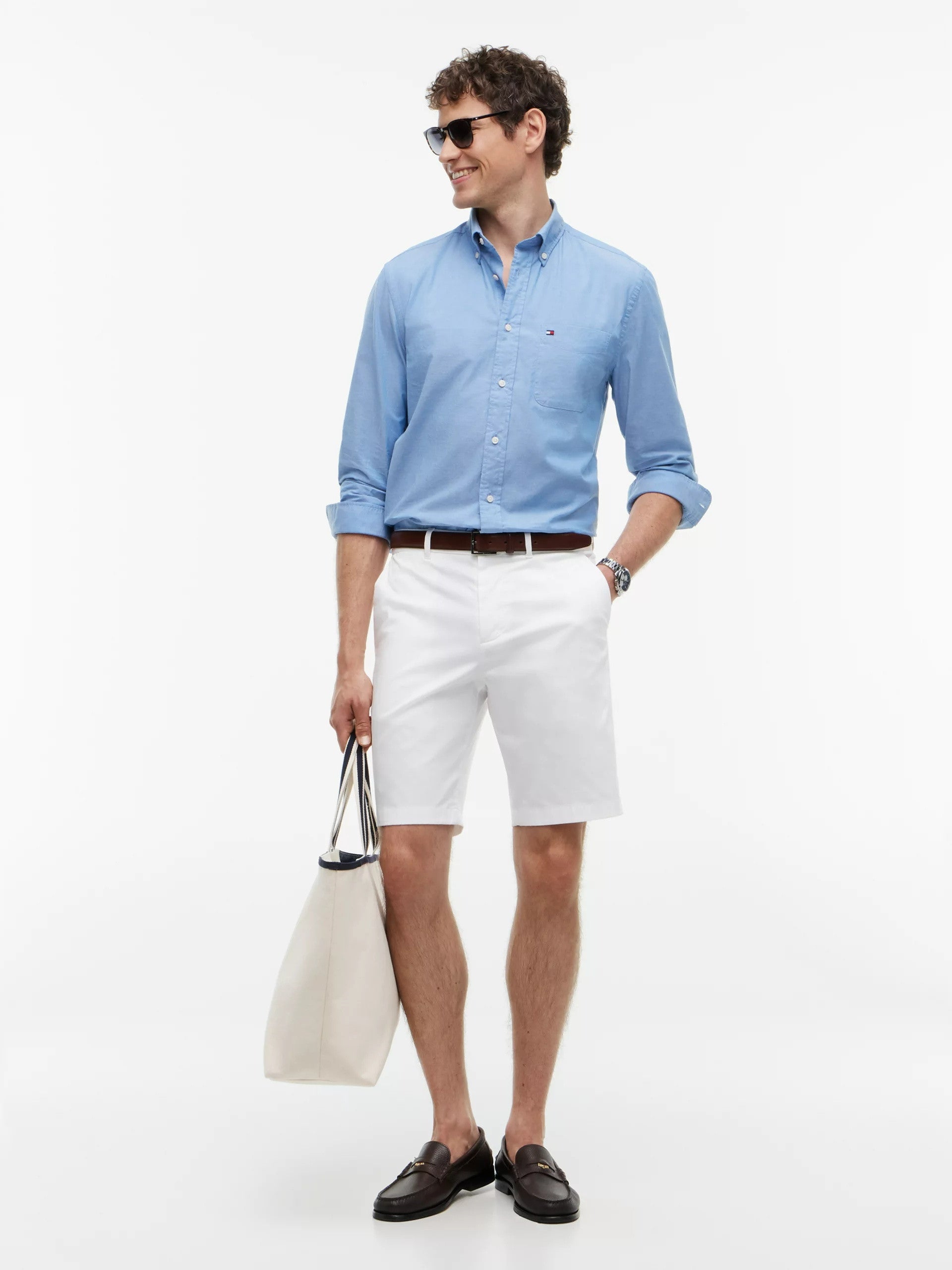 Slim Fit Lightweight Oxford Shirt – Regenerative Cotton-SLATE BLUE/W 1778229106_7809_019157_SLATE_BLUEW_alternate