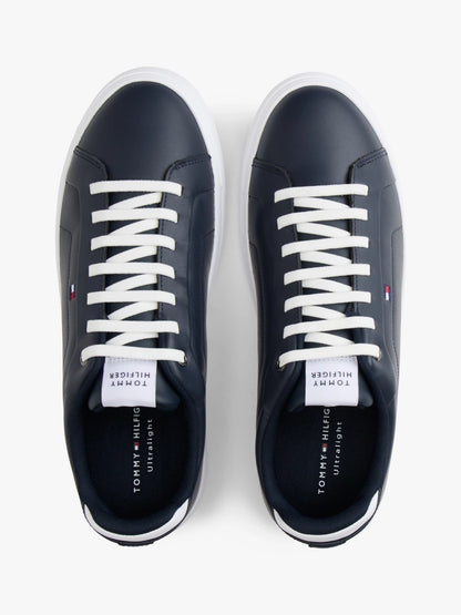 Tommy Hilfiger Icon Court Light Embossed Leather Sneakers-DESERT SKY 1778487766_4779_019146_DESERT_SKY_alternate