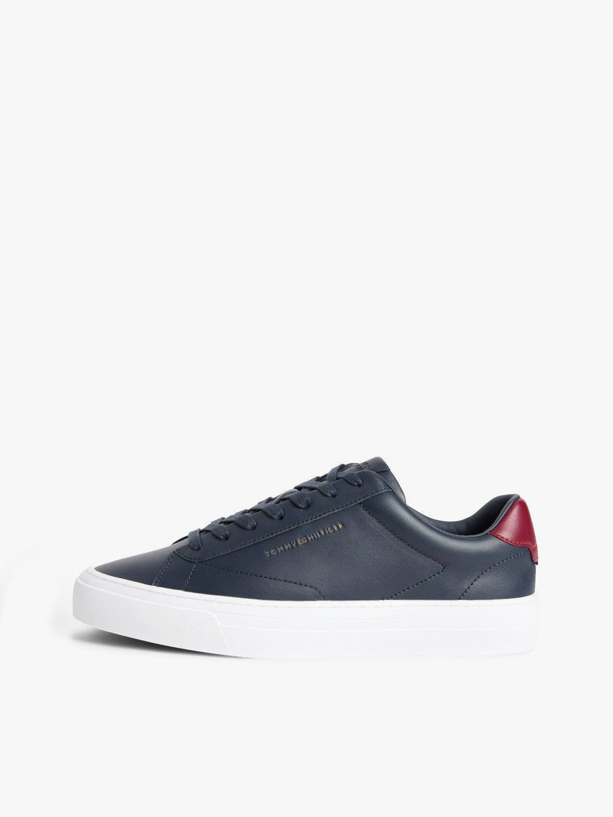 Tommy Hilfiger Premium Leather Cupsole Trainers-DESERT SKY 1778488788_2006_019145_DESERT_SKY_alternate