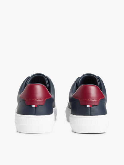 Tommy Hilfiger Premium Leather Cupsole Trainers-DESERT SKY 1778488788_582_019145_DESERT_SKY_alternate