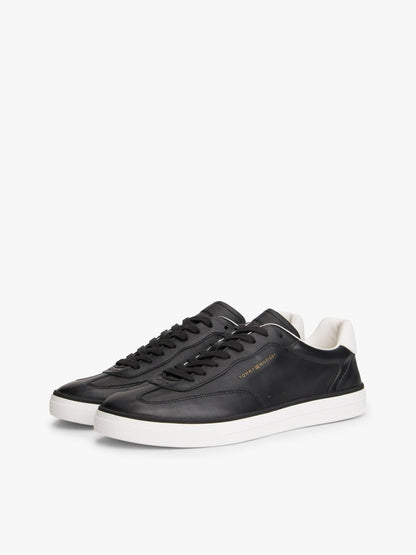Tommy Hilfiger Luxe Metallic Logo Napa Leather Trainers-DESERT SKY 1778490136_7784_019144_DESERT_SKY