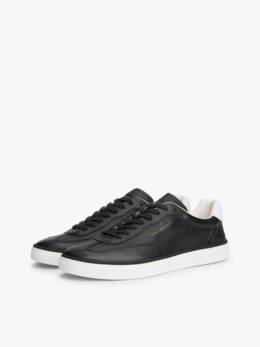 Tommy Hilfiger Luxe Metallic Logo Napa Leather Trainers-DESERT SKY 1778490136_7784_019144_DESERT_SKY