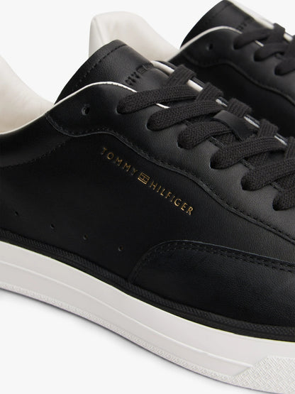 Tommy Hilfiger Luxe Metallic Logo Napa Leather Trainers-DESERT SKY 1778490148_0744_019144_DESERT_SKY_alternate