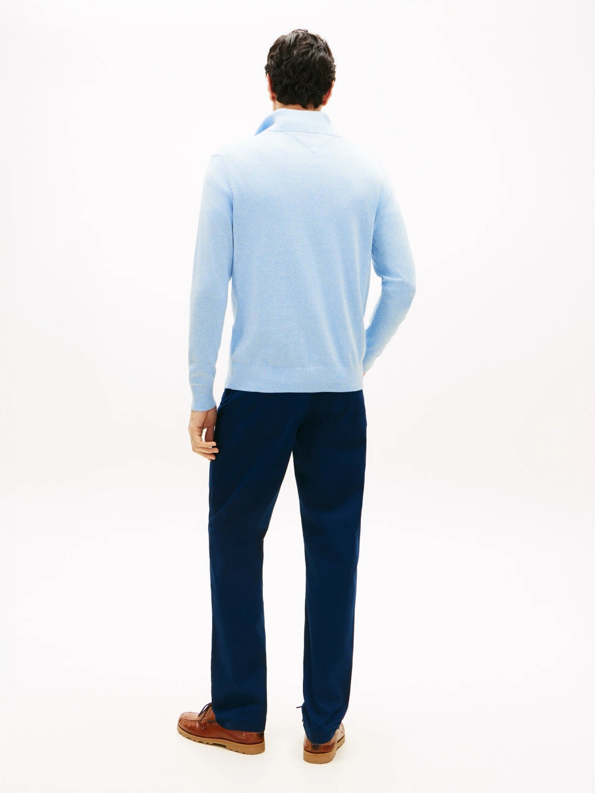 Tommy Hilfiger Flag Embroidery Quarter-Zip Jumper -LIGHT BLUE 1778491569_781_019084_LIGHT_BLUE_alternate
