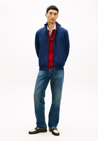 Tommy Hilfiger Essential Intechno Mix Zip-Thru Hoodie - Blue-CARBON NAVY 1778492347_2324_019083_CARBON_NAVY_alternate