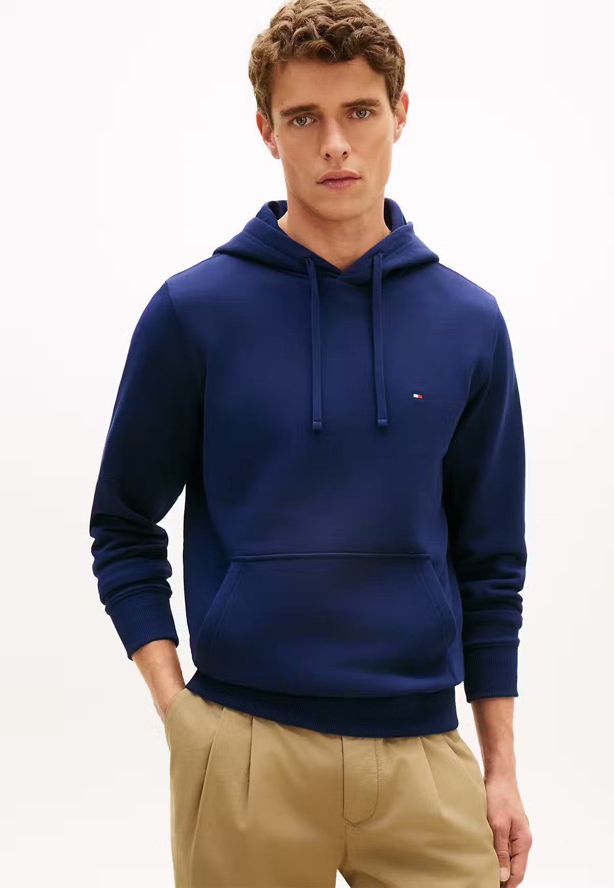 Tommy Hilfiger Essential Terry Hoodie - Blue-CARBON NAVY 1778493009_15_019081_CARBON_NAVY_alternate