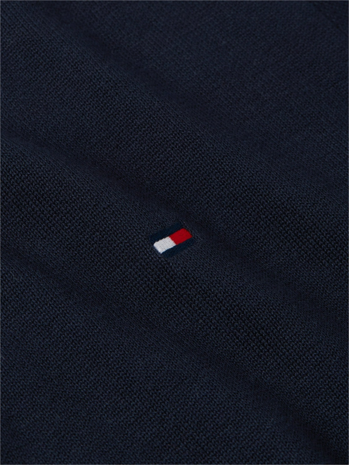 Tommy Hilfiger Flag Embroidery Quarter-Zip Jumper - Desert Sky-DESERT SKY 1778493608_5336_019079_DESERT_SKY_alternate