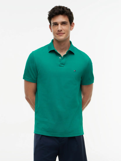 Tommy Hilfiger 1985 Regular Fit Pique Polo Shirt-GREEN 1778494276_4825_019076_GREEN