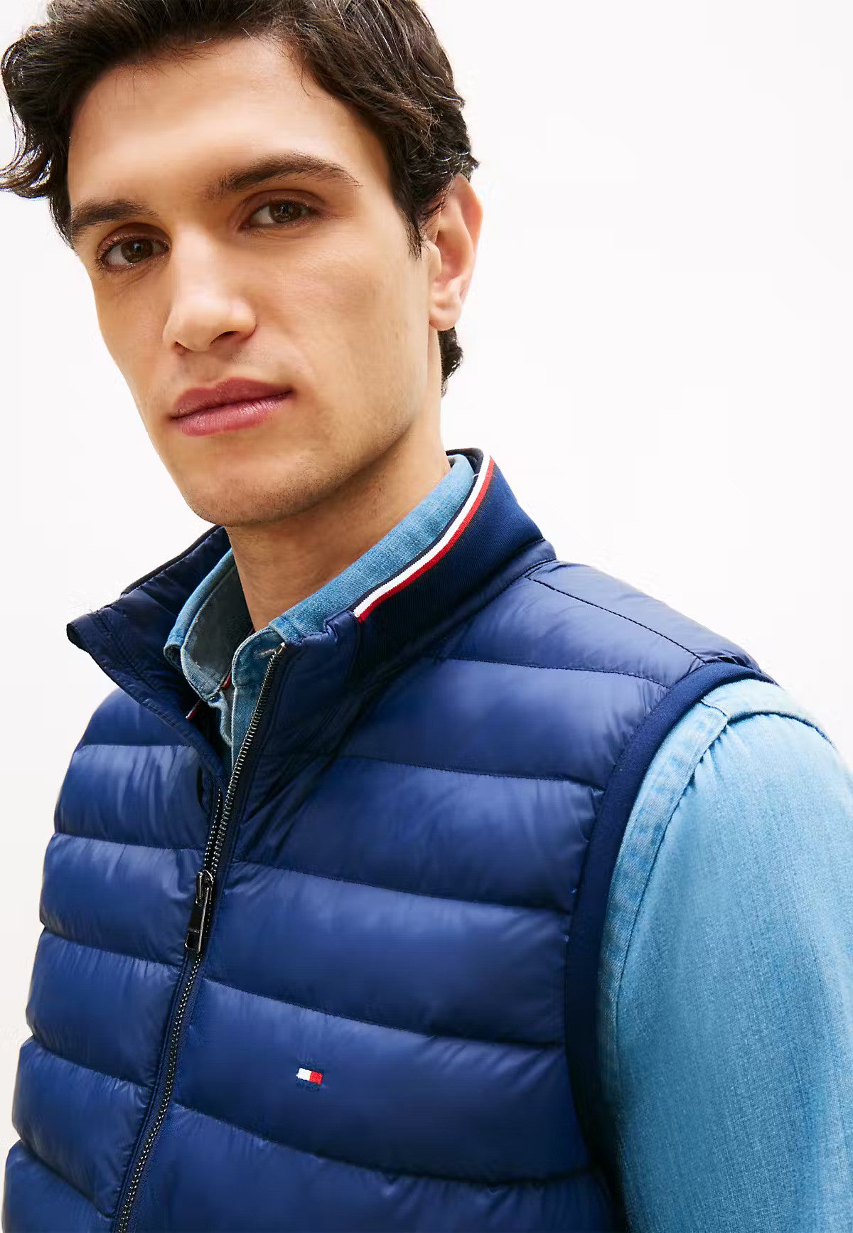 Tommy Hilfiger Mix Media Essential RWB Vest - CARBON NAVY 1778494869_003_019073_CARBON_NAVY_alternate