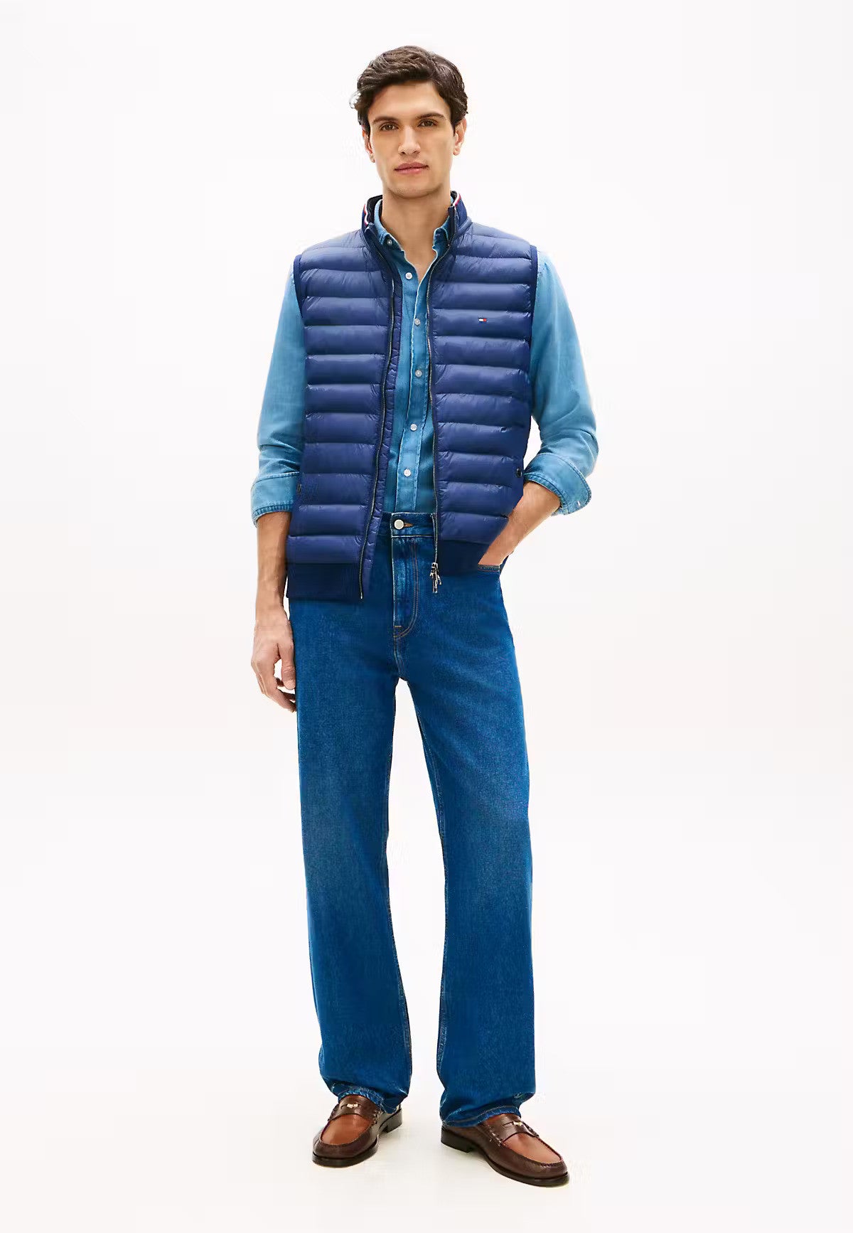 Tommy Hilfiger Mix Media Essential RWB Vest - CARBON NAVY 1778494869_5074_019073_CARBON_NAVY_alternate