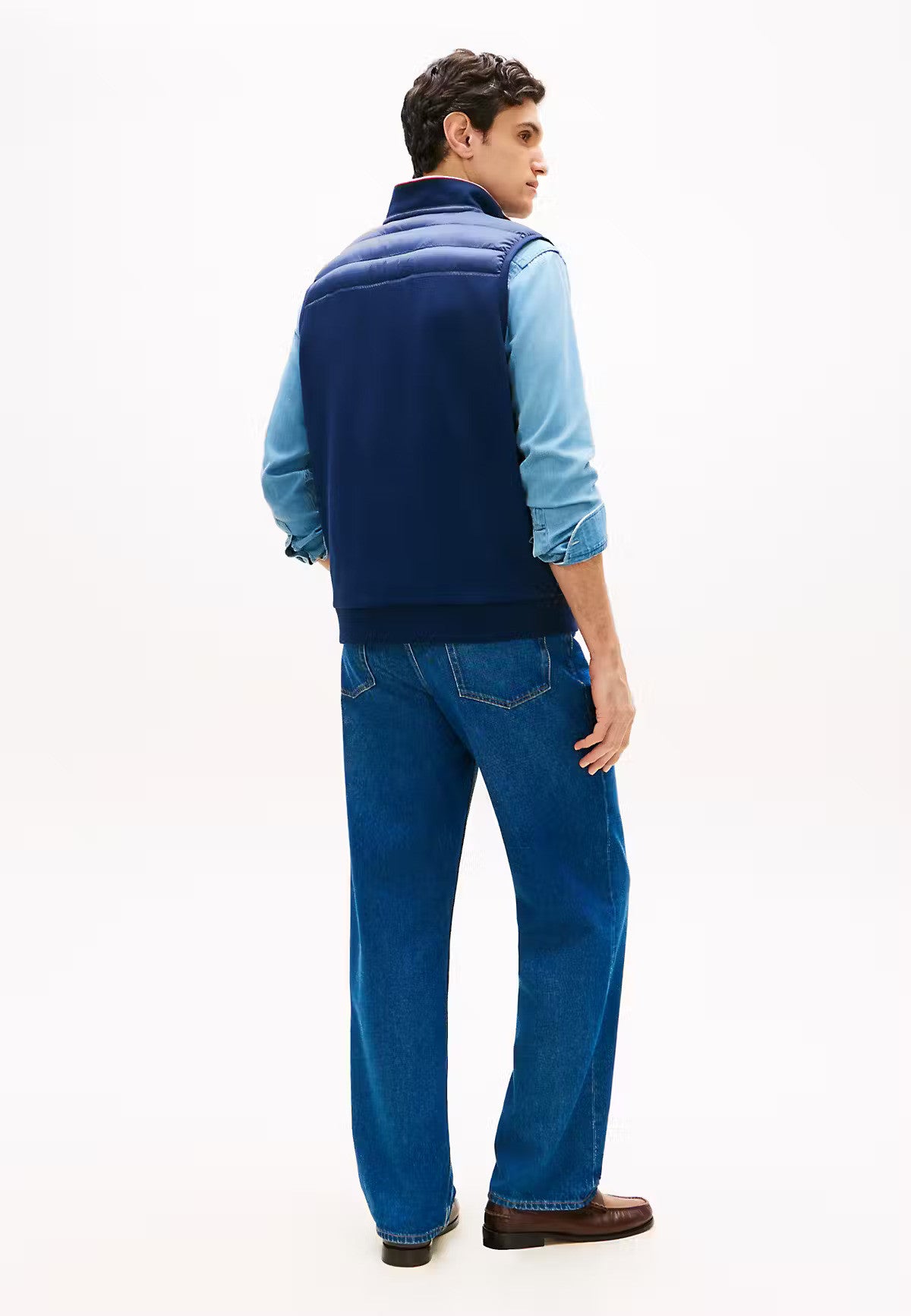 Tommy Hilfiger Mix Media Essential RWB Vest - CARBON NAVY 1778494870_1039_019073_CARBON_NAVY_alternate