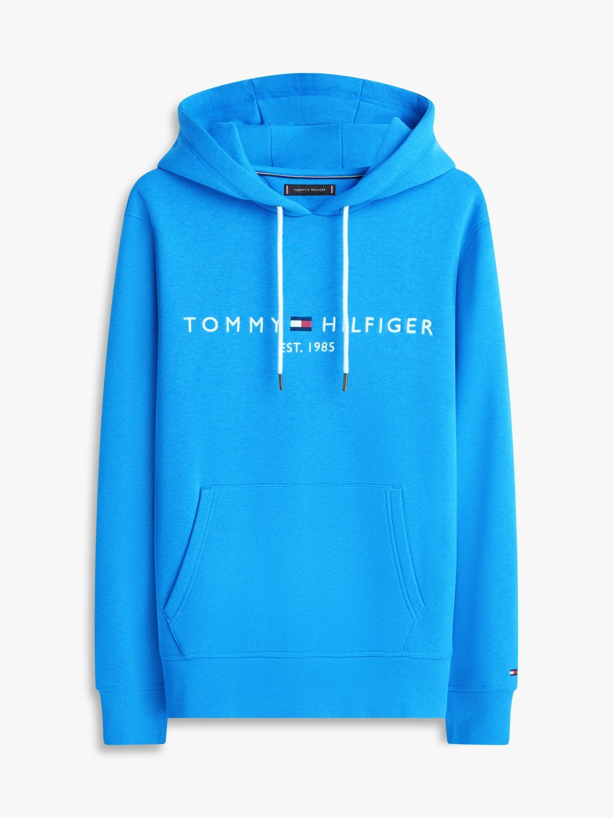 Tommy Hilfiger Logo Embroidery Fleece Hoodie - Sky Blue 1778495071_6103_019072_BLUE_alternate