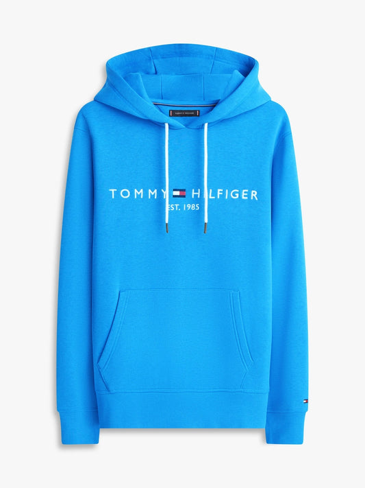 Tommy Hilfiger Logo Embroidery Fleece Hoodie - Sky Blue 1778495071_6103_019072_BLUE_alternate