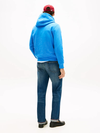 Tommy Hilfiger Logo Embroidery Fleece Hoodie - Sky Blue 1778495071_9973_019072_BLUE_alternate