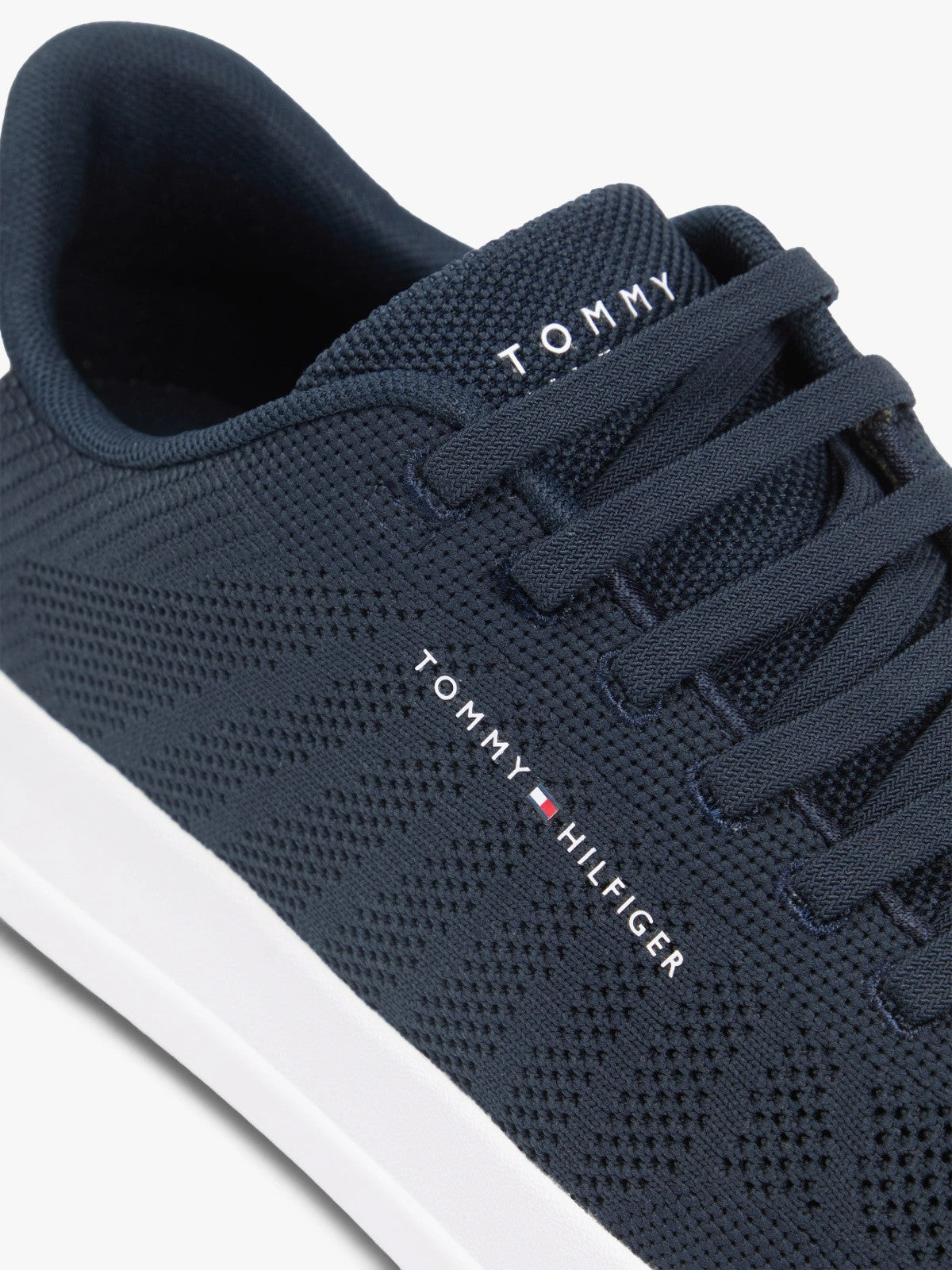 Tommy Hilfiger Logo Knit Court Trainers - Desert Sky-DESERT SKY 1778585815_6125_019068_DESERT_SKY_alternate