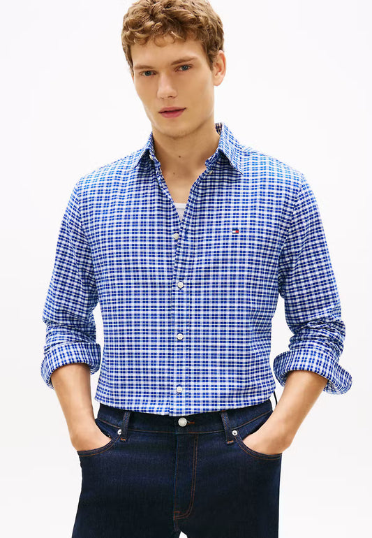 Tommy Hilfiger Heritage Oxford Check Regular Fit Shirt - Green/Blue Check-BLUE/YELLOW 1778586377_4029_019066_BLUEYELLOW_alternate