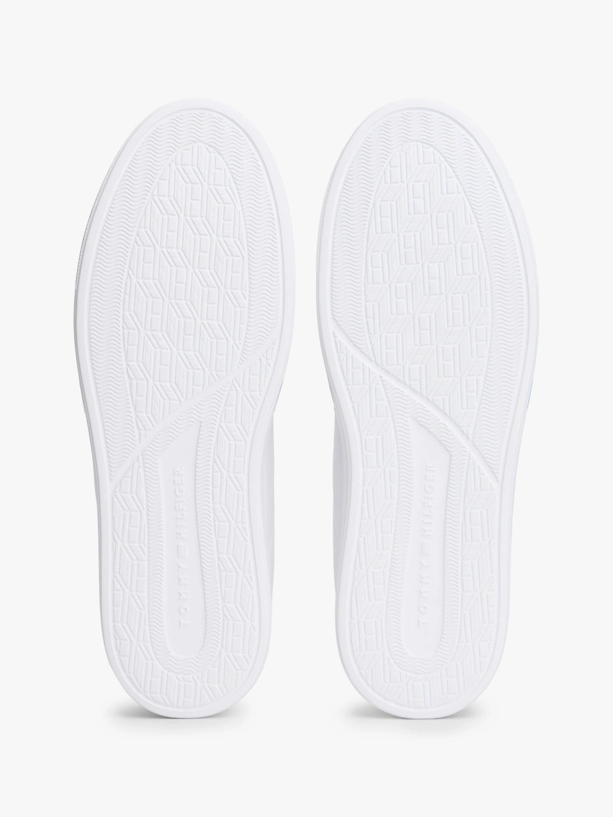 Tommy Hilfiger Hilfiger Icon Leather Court Trainers - White-WHITE 1778586539_6048_019065_WHITE_alternate