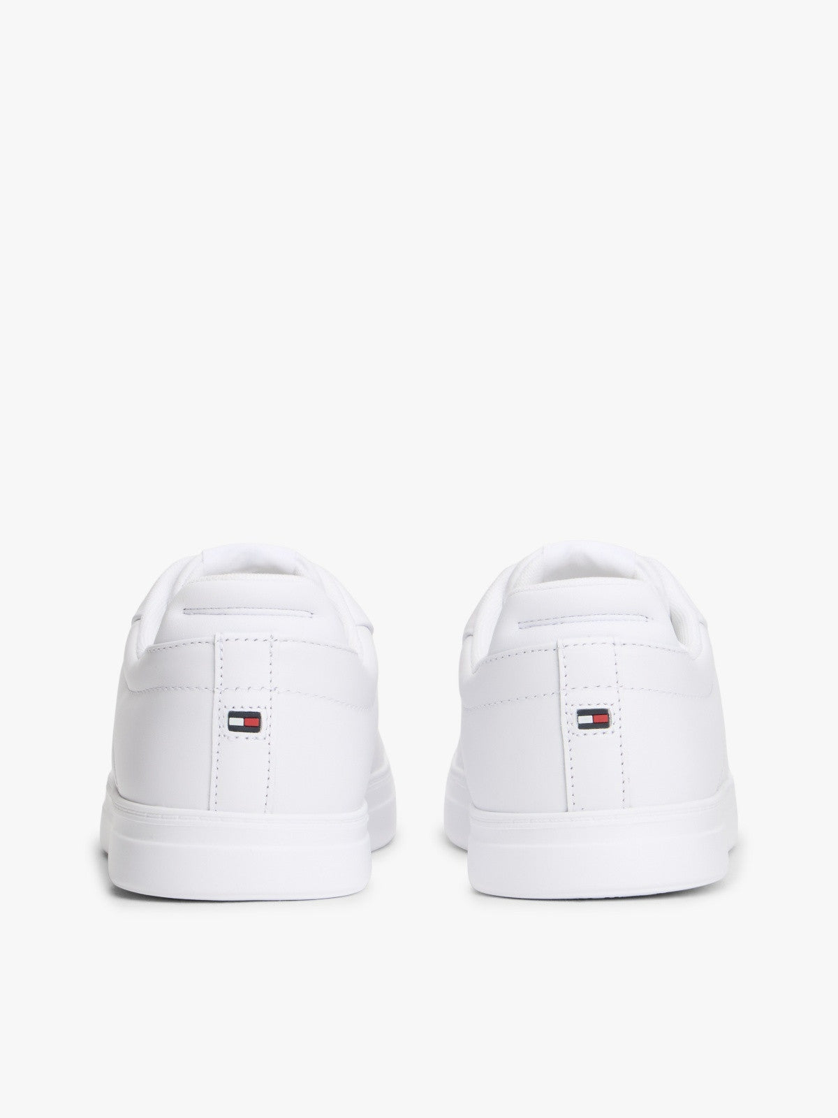 Tommy Hilfiger Hilfiger Icon Leather Court Trainers - White-WHITE 1778586539_816_019065_WHITE_alternate