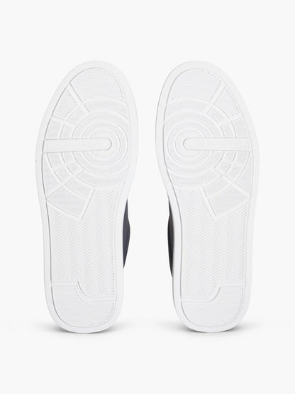 Tommy Hilfiger Logo Court Trainers With Leather - Desert Sky-DESERT SKY 1778587829_6185_019063_DESERT_SKY_alternate