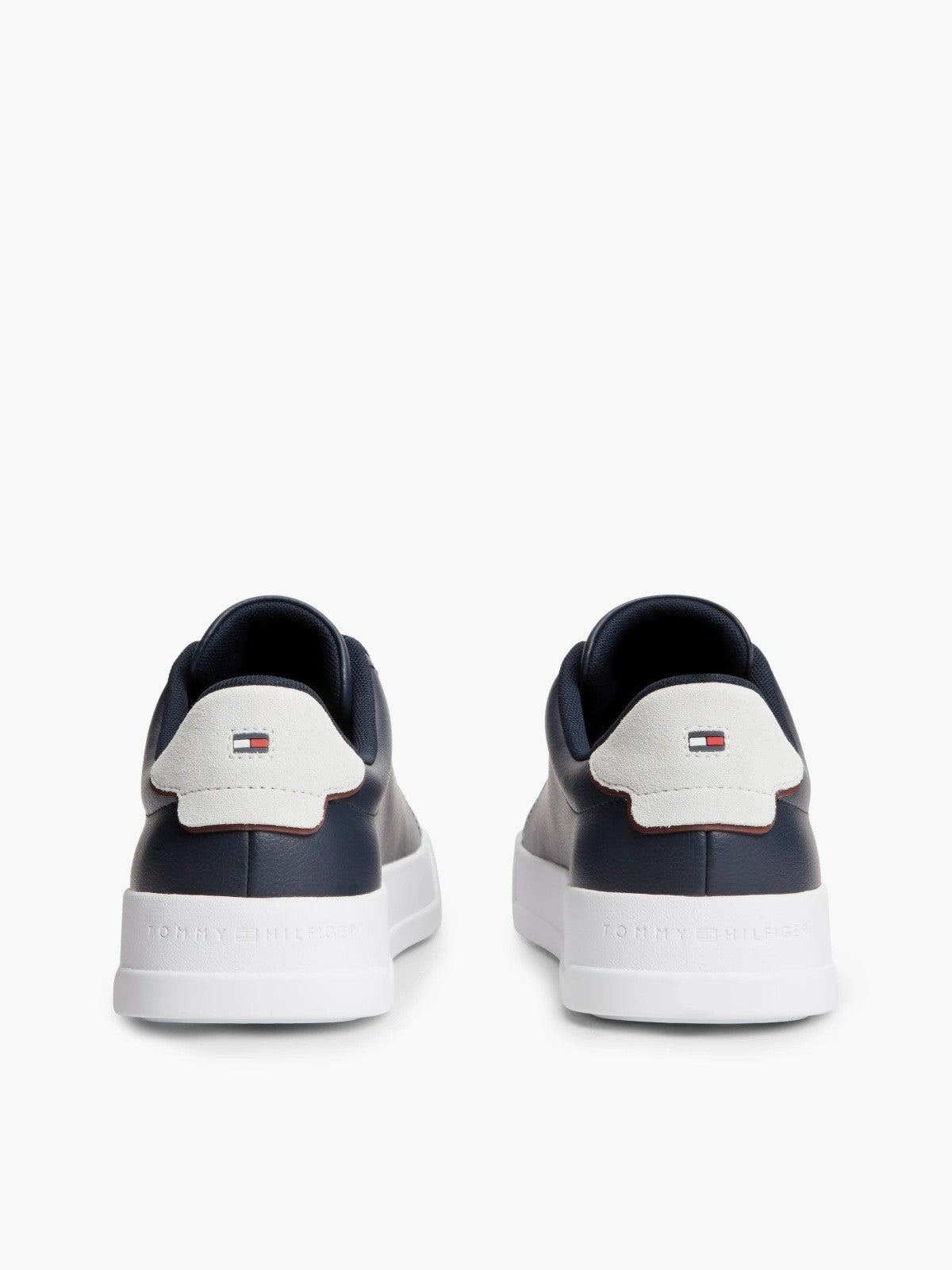 Tommy Hilfiger Logo Court Trainers With Leather - Desert Sky-DESERT SKY 1778587829_8625_019063_DESERT_SKY_alternate