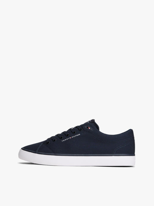 Tommy Hilfiger Logo Canvas Trainers - Desert Sky-DESERT SKY 1778588399_8635_019049_DESERT_SKY_alternate