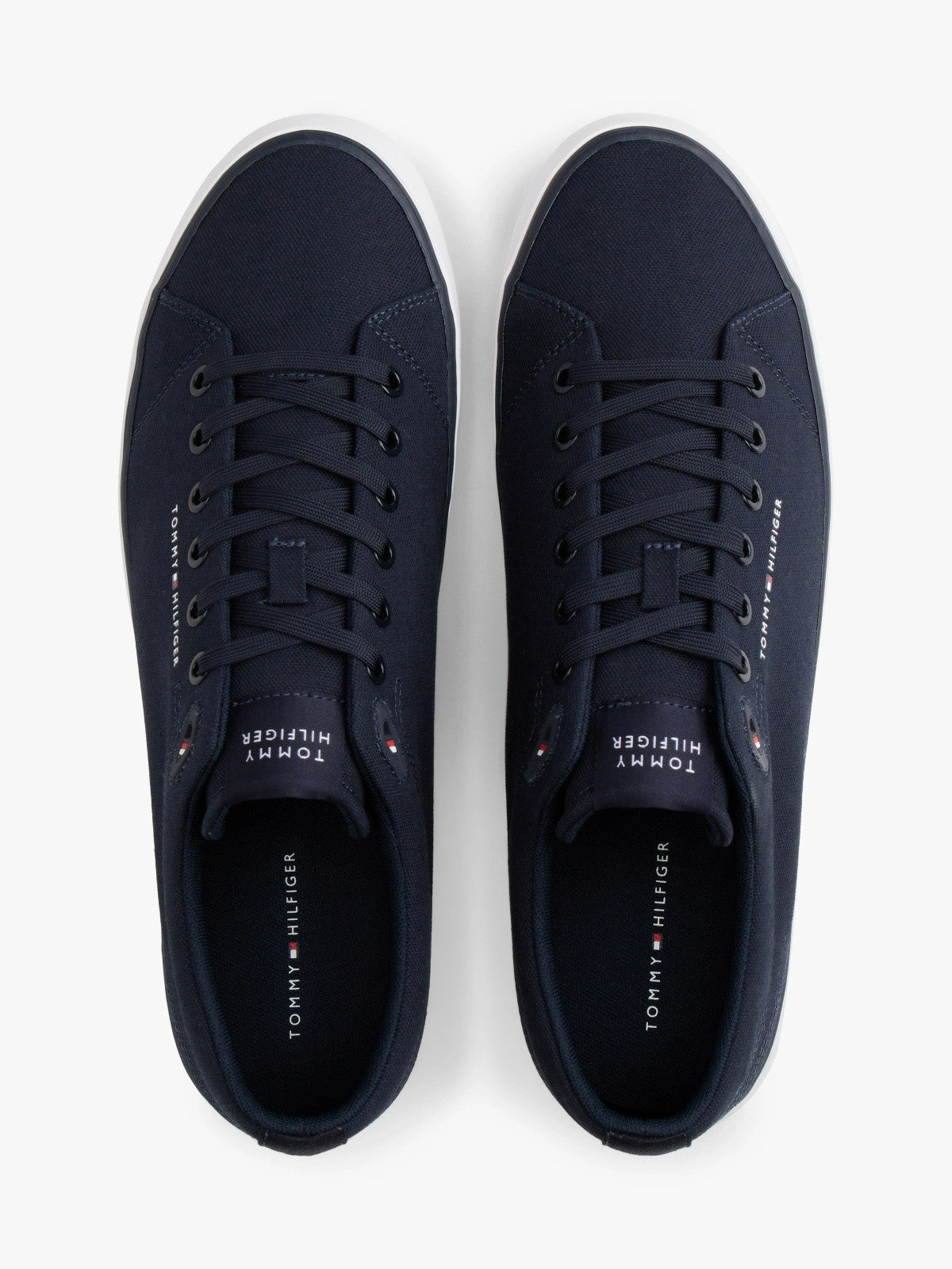 Tommy Hilfiger Logo Canvas Trainers - Desert Sky-DESERT SKY 1778588401_6185_019049_DESERT_SKY_alternate