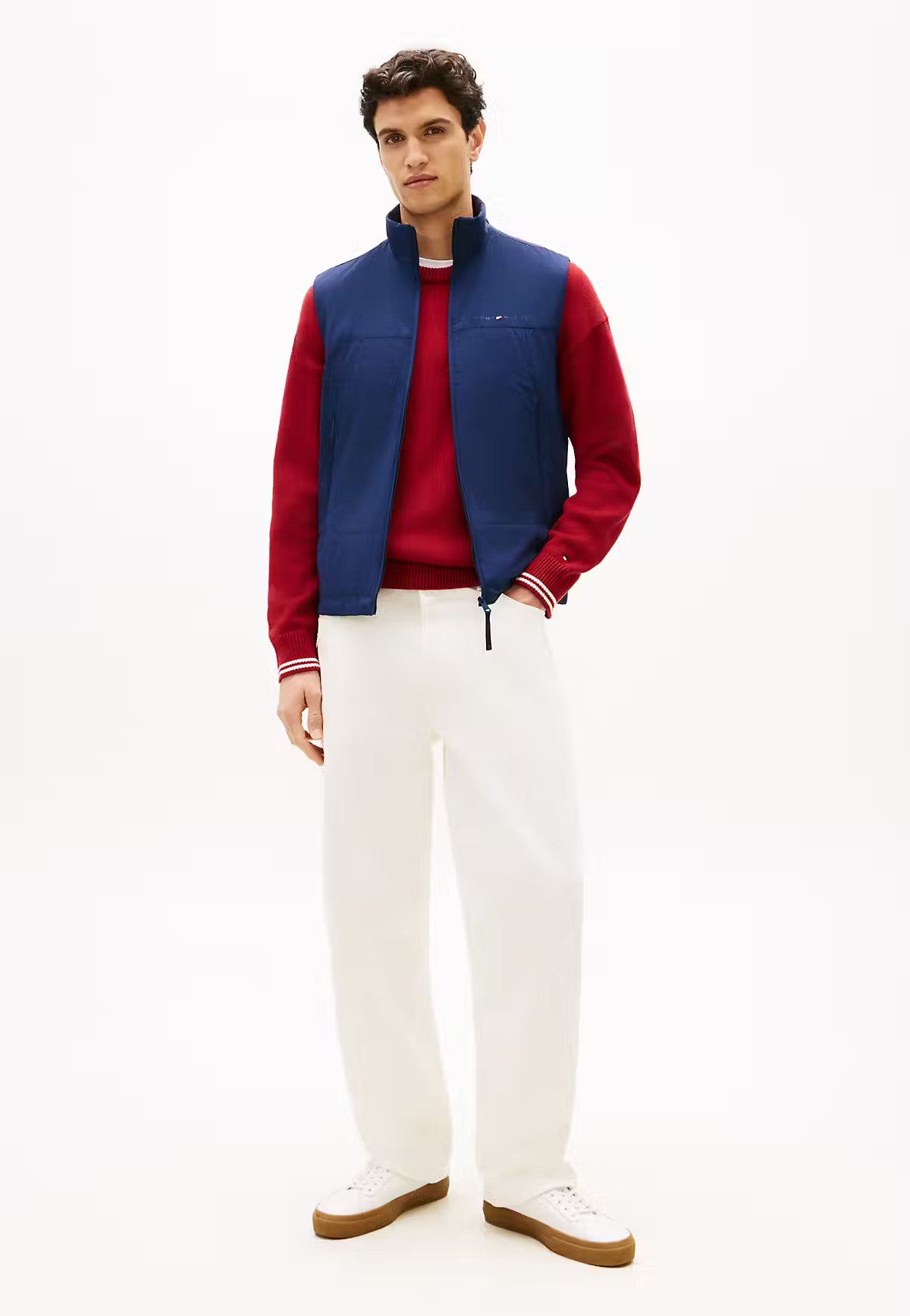 Tommy Hilfiger Lightweight Nylon Vest - Blue-CARBON NAVY 1778589048_6509_019037_CARBON_NAVY_alternate