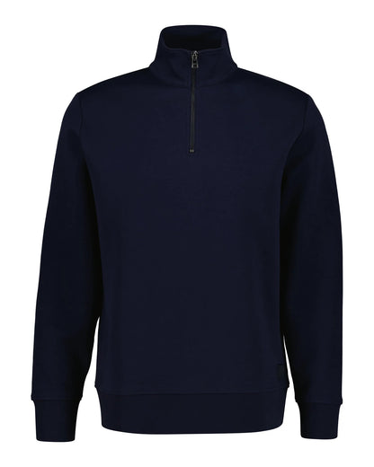 GANT Cotton Polyester Blend Crew Neck Pullover - Evening Blue 1778747148_228_018900_EVENING_BLUE