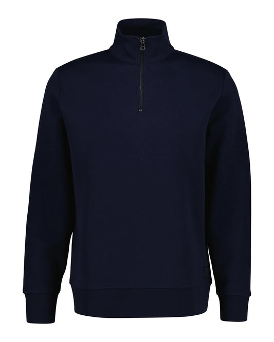 GANT Cotton Polyester Blend Crew Neck Pullover - Evening Blue 1778747148_228_018900_EVENING_BLUE