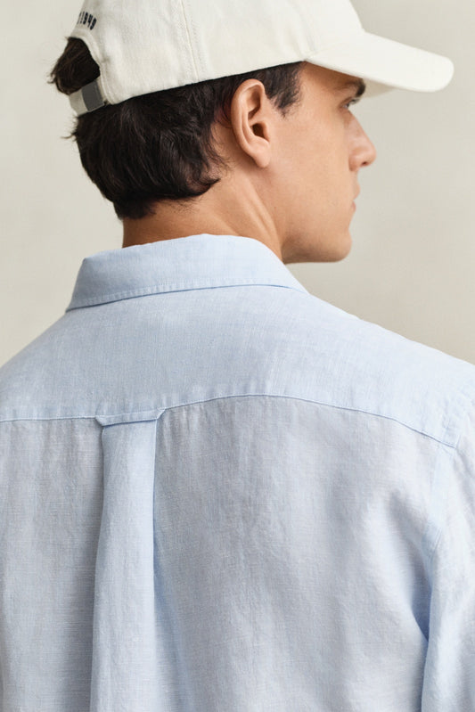 GANT European Flax Linen Shirt - Sky Blue-SKY 1778832243_4955_018874_SKY_alternate