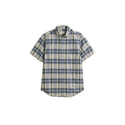 GANT Regular Fit Indian Madras Short Sleeve Shirt - Multi 1778832620_7926_018876_FADED_DENIM_alternate
