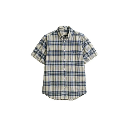 GANT Regular Fit Indian Madras Short Sleeve Shirt - Multi 1778832620_7926_018876_FADED_DENIM_alternate