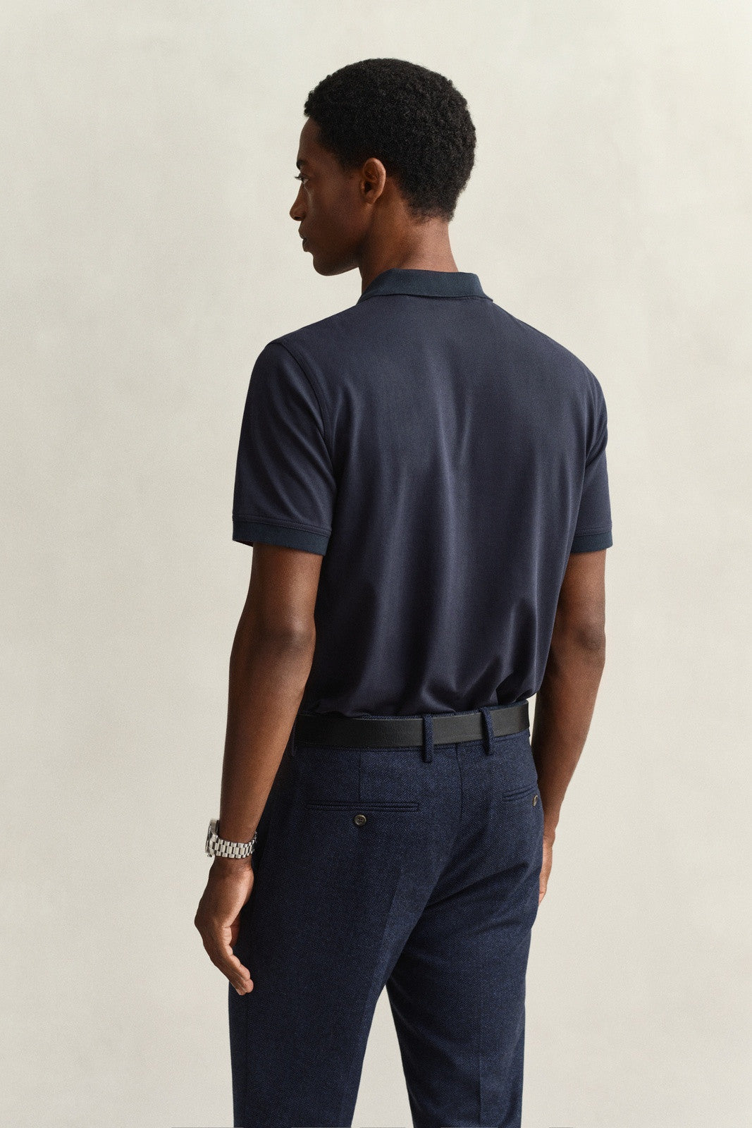 GANT Contrast Piqué Polo Shirt - Evening Blue 1778833174_6746_018879_EVENING_BLUE_alternate