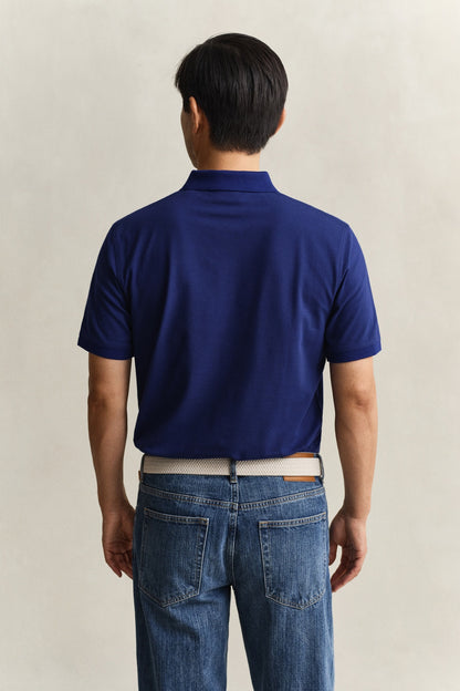 GANT Contrast Piqué Polo Shirt - Rich Navy 1778833719_73_018881_RICH_NAVY_alternate