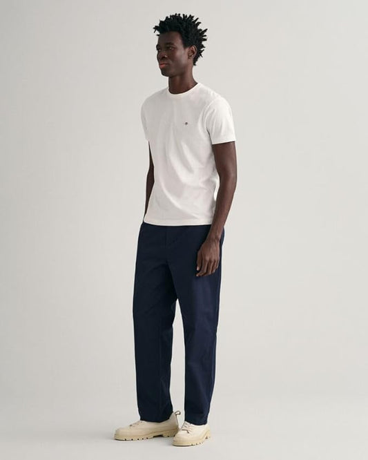GANT Slim Shield Short Sleeve T-Shirt - White-WHITE 1778834216_9504_018883_WHITE_alternate