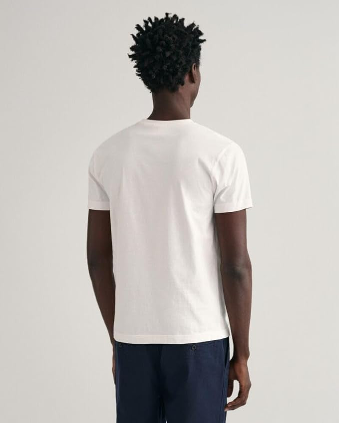 GANT Slim Shield Short Sleeve T-Shirt - White 1778834217_2247_018883_WHITE_alternate
