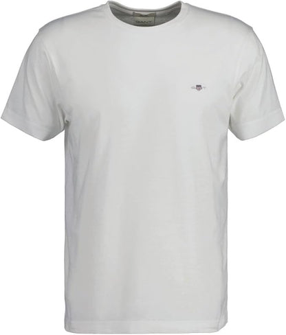GANT Slim Shield Short Sleeve T-Shirt - White 1778834217_6633_018883_WHITE_alternate