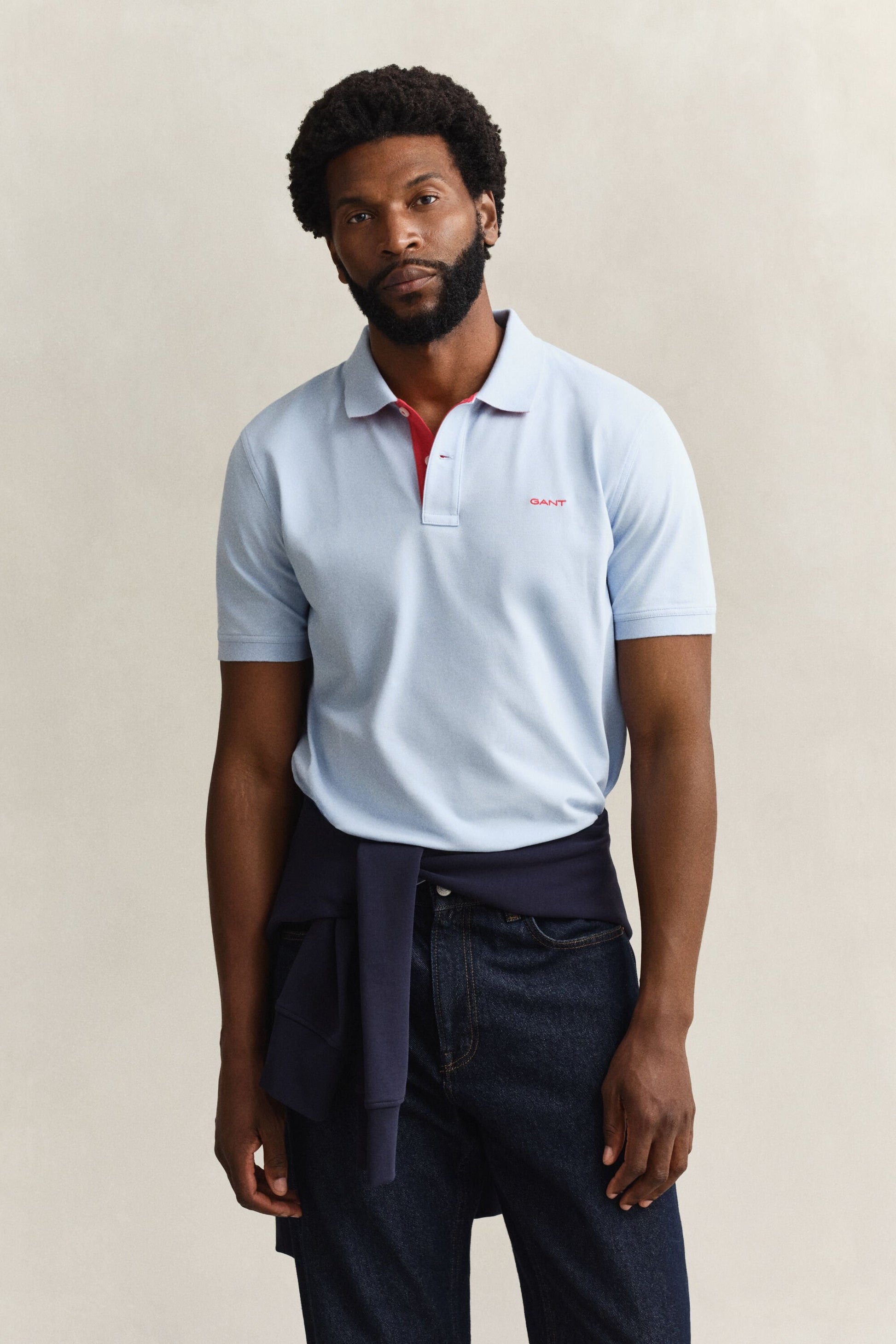 GANT Contrast Piqué Polo Shirt - Fresh Blue-LIGHT BLUE 1779090580_5511_018897_LIGHT_BLUE_alternate