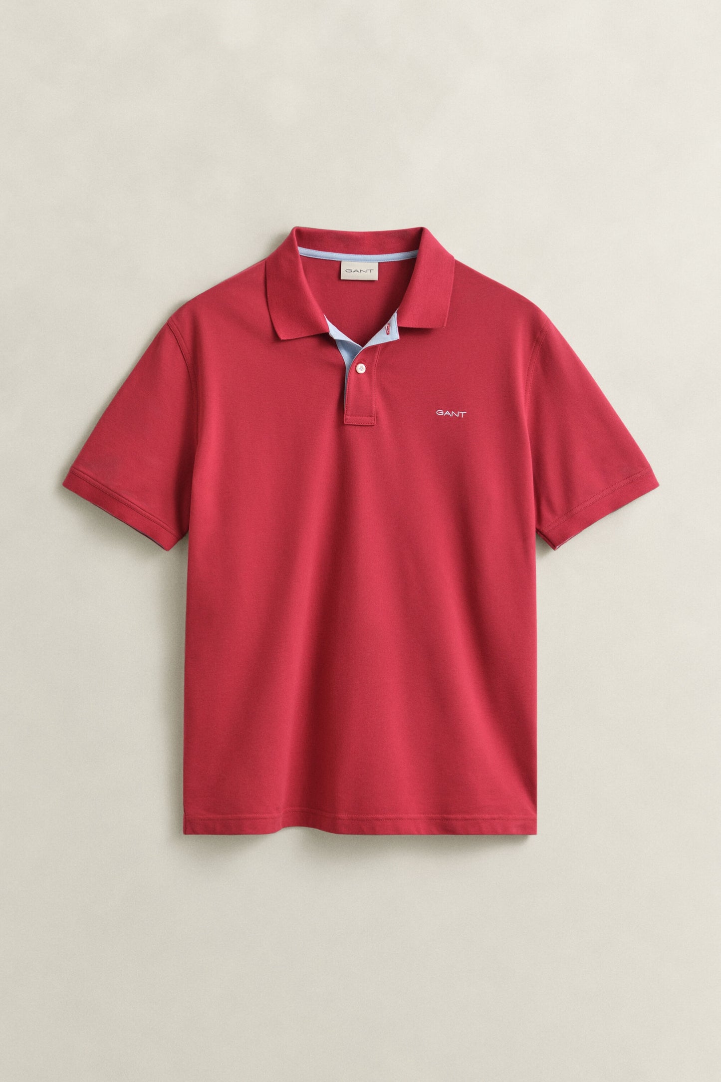 GANT Contrast Piqué Polo Shirt - Muted Red 1779090908_573_018895_RED_alternate