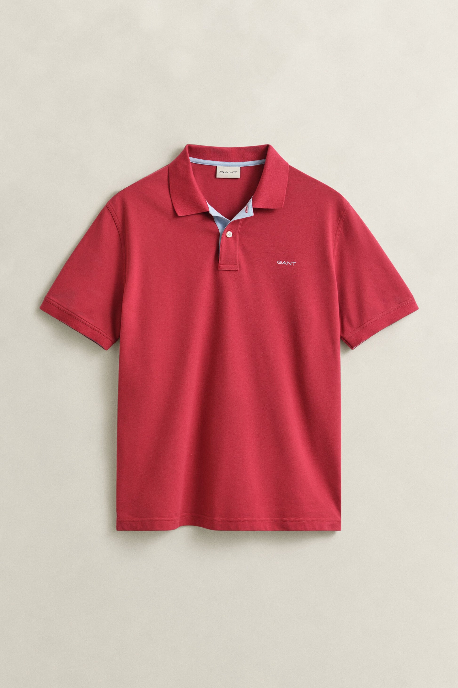 GANT Contrast Piqué Polo Shirt - Muted Red 1779090908_573_018895_RED_alternate