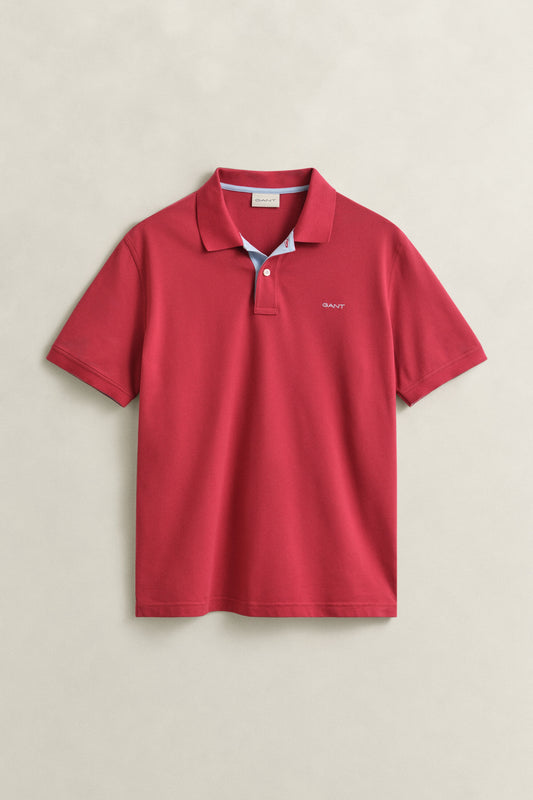GANT Contrast Piqué Polo Shirt - Muted Red 1779090908_573_018895_RED_alternate