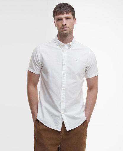 Barbour Oxtown Oxford Tailored Short-Sleeved Shirt - White XXL 1779091719_2609_018522_WHITE
