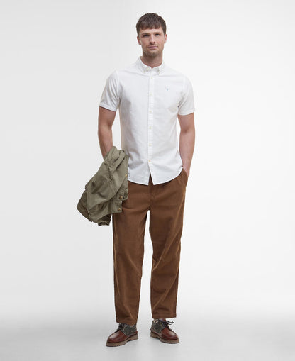 Barbour Oxtown Oxford Tailored Short-Sleeved Shirt - White 1779091725_6853_018522_WHITE_alternate