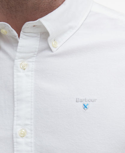 Barbour Oxtown Oxford Tailored Short-Sleeved Shirt - White 1779091726_8153_018522_WHITE_alternate