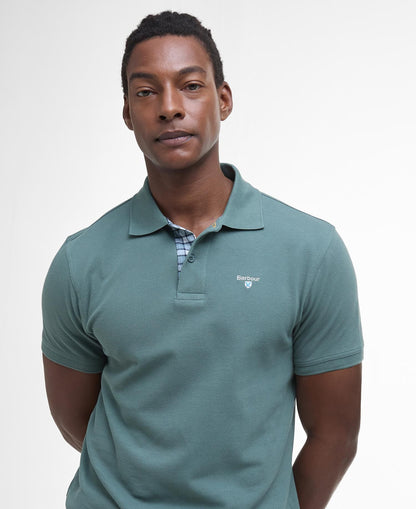 Barbour Tartan Piqué Polo Shirt - Green-TEAL 1779092143_2949_018774_TEAL