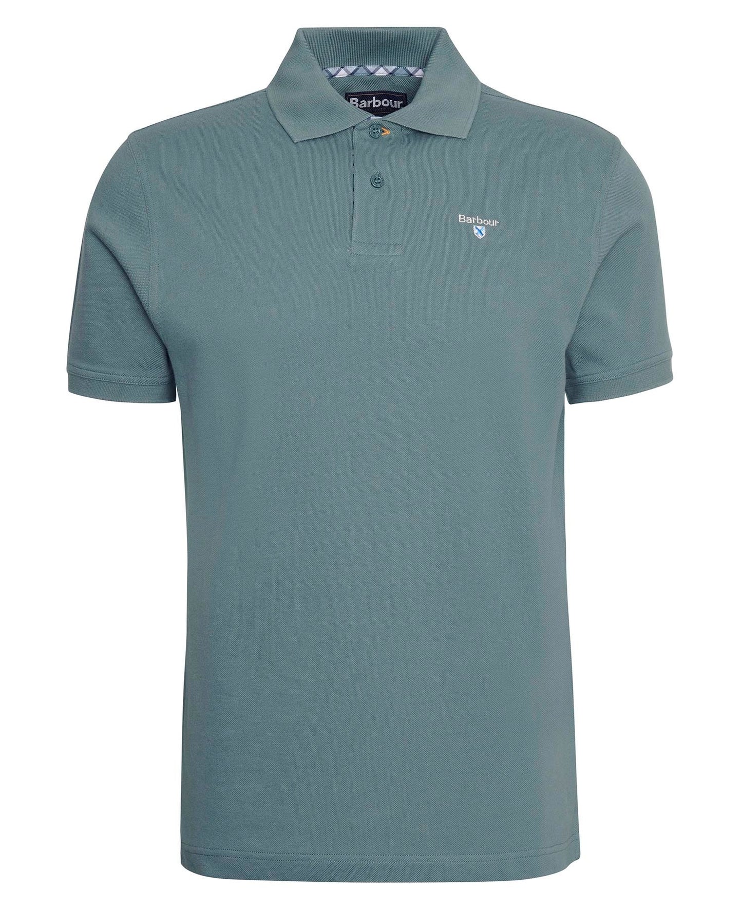 Barbour Tartan Piqué Polo Shirt - Green-TEAL 1779092152_0828_018774_TEAL_alternate