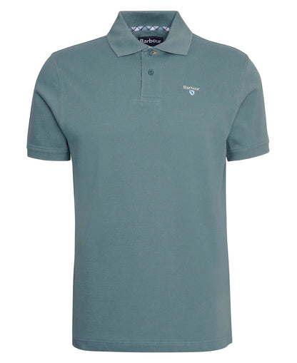 Barbour Tartan Piqué Polo Shirt - Green-TEAL 1779092152_0828_018774_TEAL_alternate