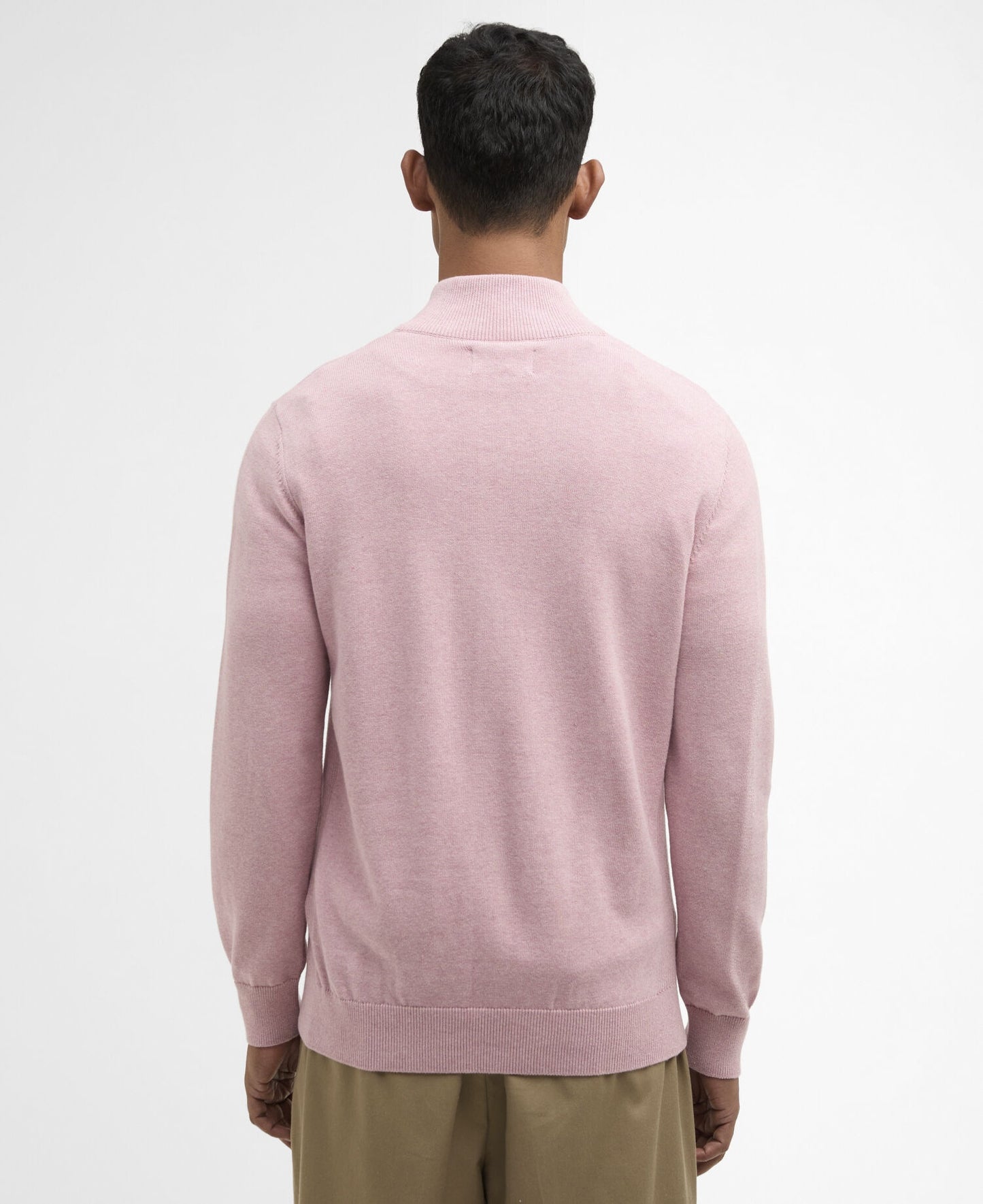 Barbour Cotton Quarter-Zip Jumper - Pink-PINK 1779092304_1335_018775_PINK_alternate