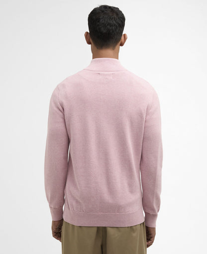 Barbour Cotton Quarter-Zip Jumper - Pink-PINK 1779092304_1335_018775_PINK_alternate
